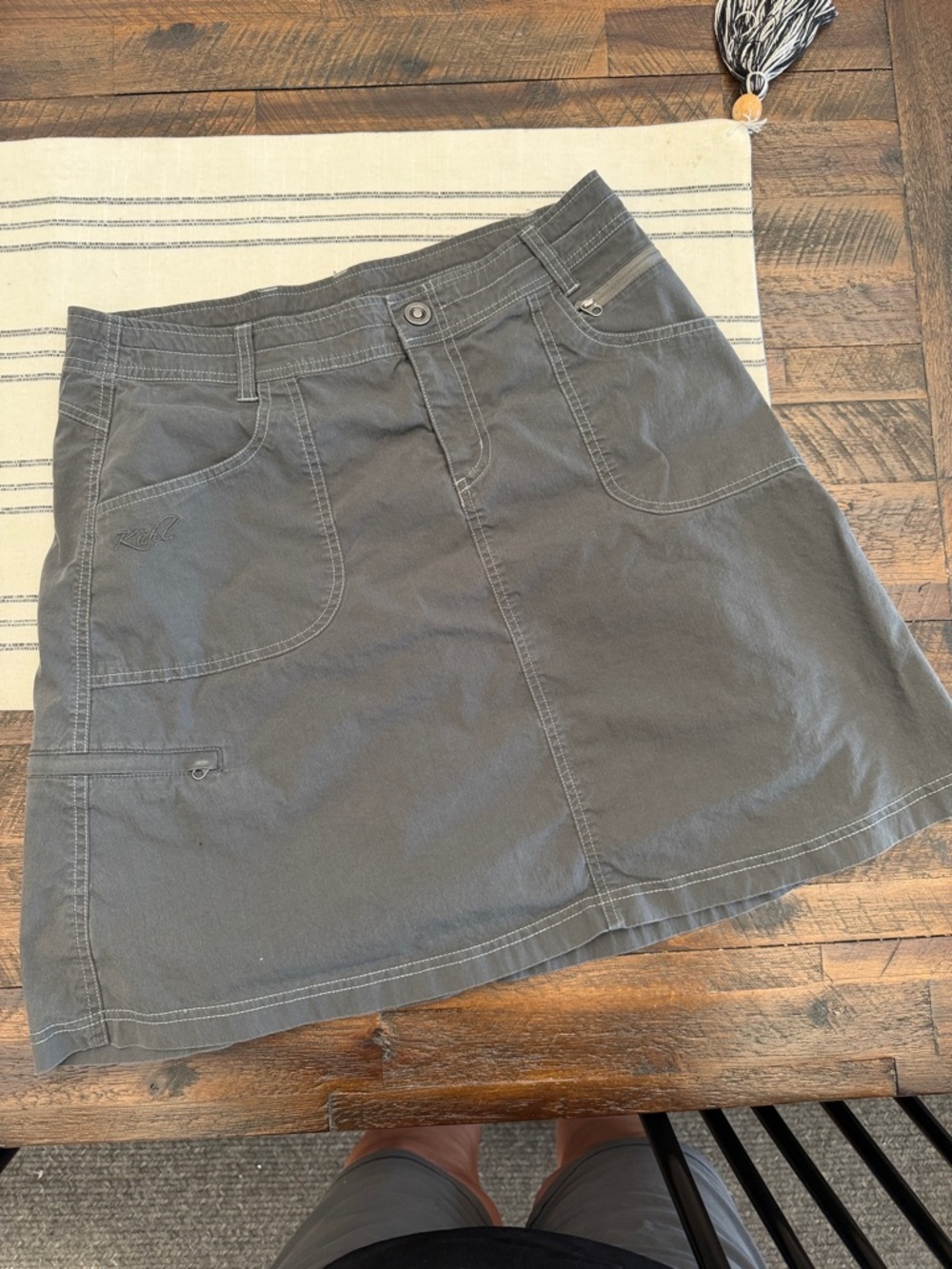 Kuhl Women's Charcoal Utility Mini Skirt